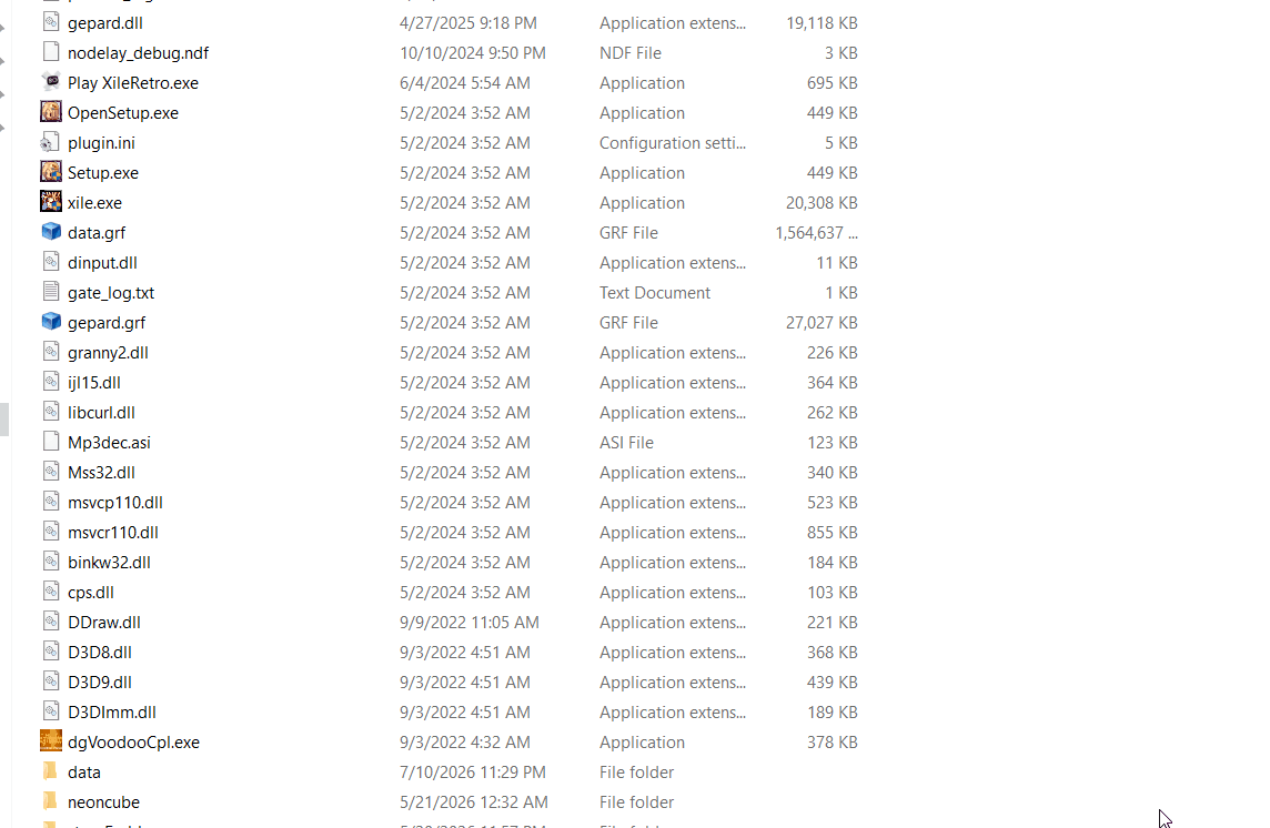 Running Play XileRetro.exe as administrator